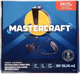 30-ft 16/3 Retractactabe Extension Cord Reel with 3 Grounded Outlets R1T6 - product image 2