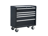 5-Drawer Powder-Coated Steel Tool Cabinet, Black, 36-in V4H2 - product image 4
