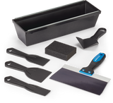 DIY Drywall Set with Mud Pan, Taping Knife, Corner Tool, Putty Knife & Sponge, 7-pc X6D9 - product image 1