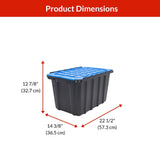 Heavy-Duty Polypropylene Flip Top Tote, 45-L P8W0 - product image 7