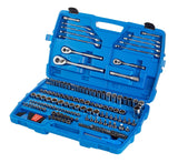 Socket Set, 184-pc, SAE / Metric, CRV, Nickel-Chrome Plating T0U0 - product image 1