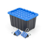 Tiny Heavy Duty Stackable Storage Tote with Lid, Black H0F6 - product image 6
