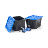Tiny Heavy Duty Stackable Storage Tote with Lid, Black H0F6 - product image 8