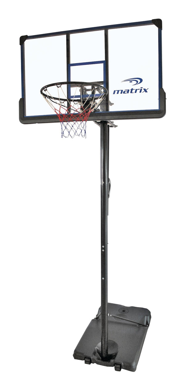 Portable Adjustable Basketball Backboard, Hoop & Net System, 48-in C4E3
