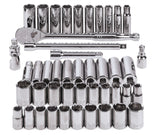 1/2-in Drive Professional Grade Socket Set, 45-pc, SAE/Metric, CRV, Nickel-Chrome Plating U5S9 - product image 5