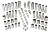 1/2-in Drive Professional Grade Socket Set, 45-pc, SAE/Metric, CRV, Nickel-Chrome Plating U5S9 - product image 6