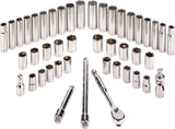1/2-in Drive Professional Grade Socket Set, 45-pc, SAE/Metric, CRV, Nickel-Chrome Plating U5S9 - product image 7
