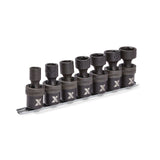 1/2-in Drive Swivel Impact Socket Set, 7-pc, SAE, Cr-Mo U7A6 - product image 1