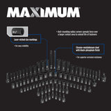 3/8-in & 1/2-in Drive Professional Grade Impact Socket Set, 83-pc, CRMO E1B0 - product image 5