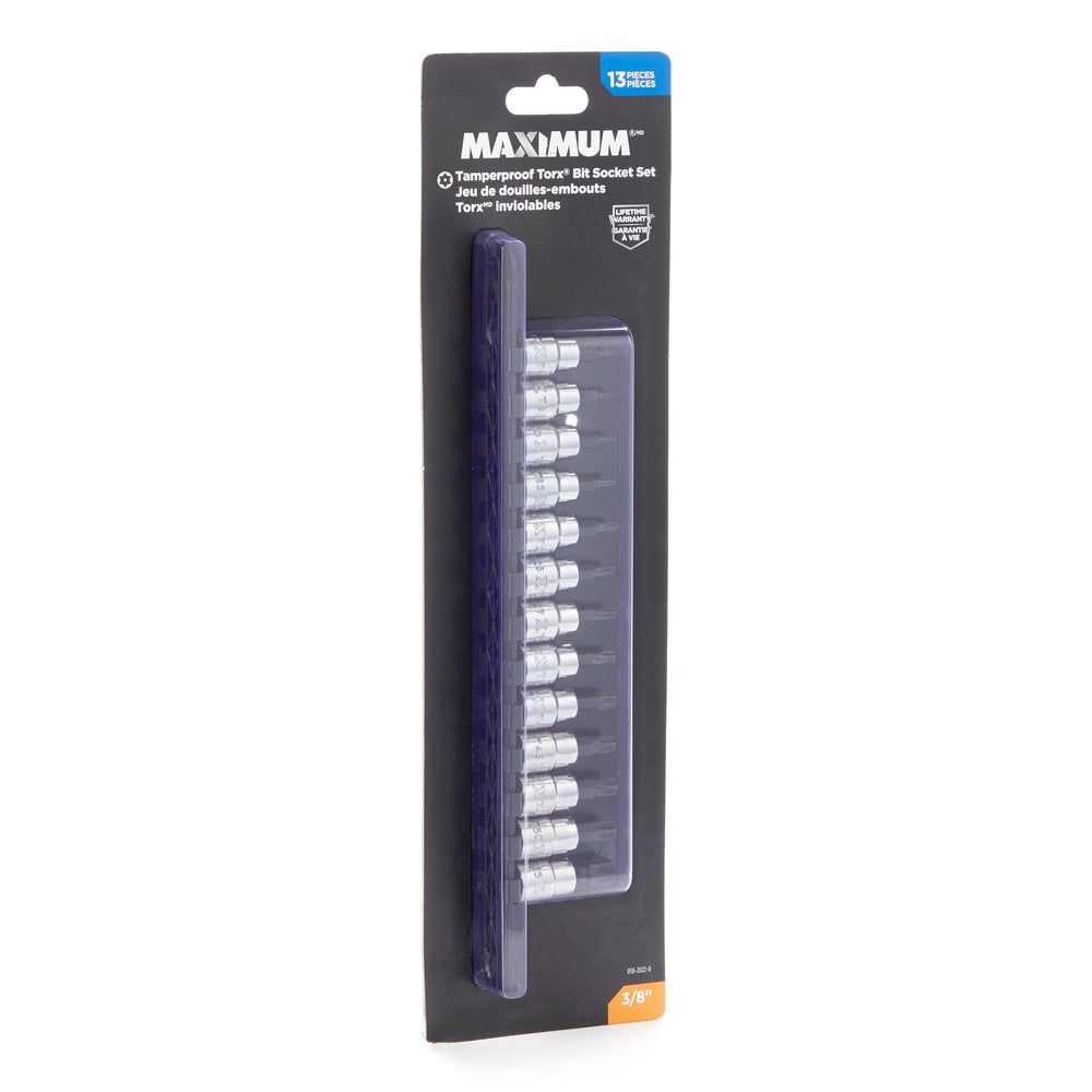 3/8-in Drive Tamper Proof Torx Bit Socket Set, Heat-Treated, 13-pc G5Q6 - product image 2