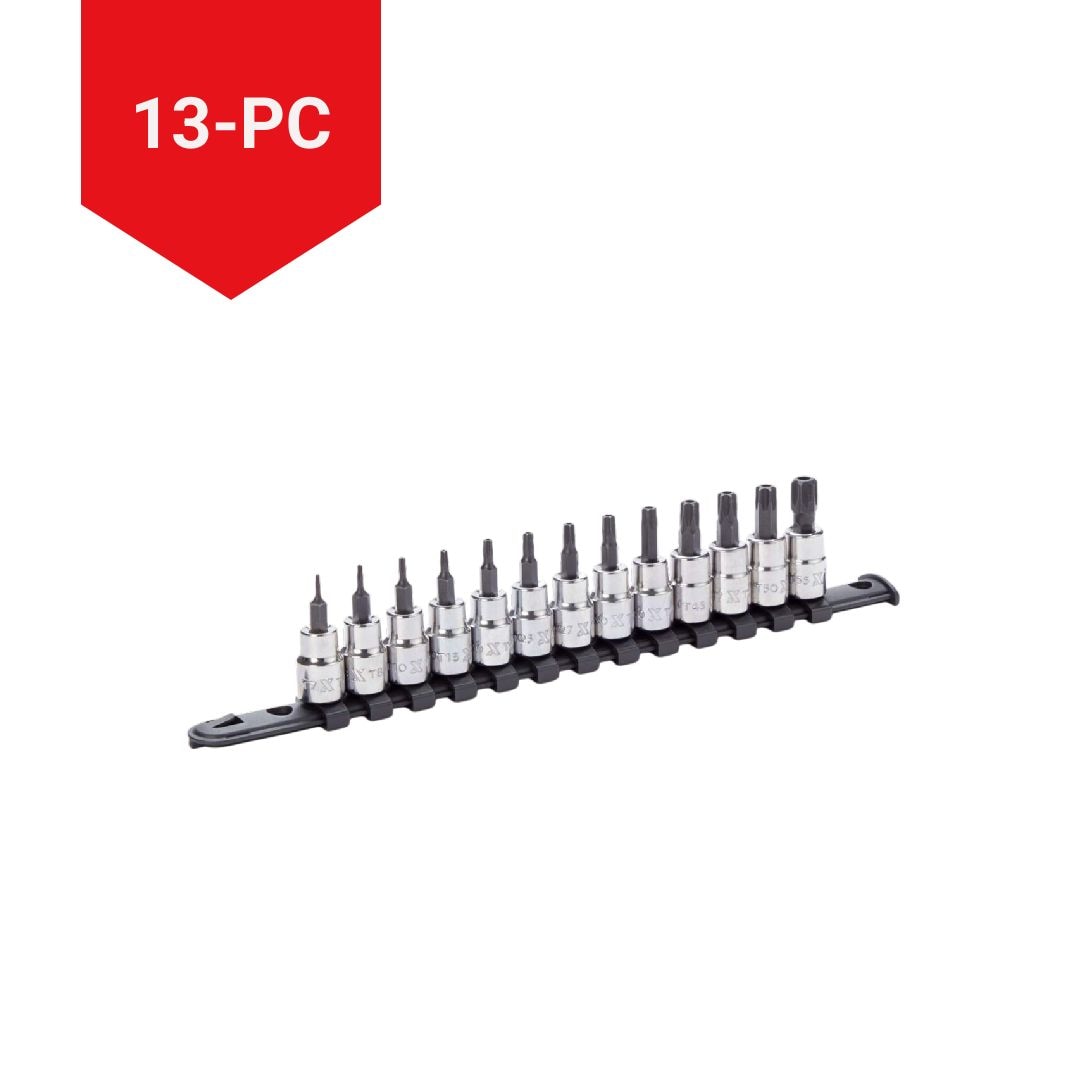 3/8-in Drive Tamper Proof Torx Bit Socket Set, Heat-Treated, 13-pc G5Q6 - product image 4