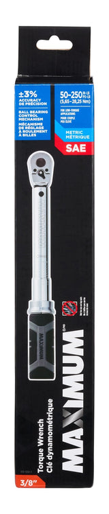 3/8-in Drive Torque Wrench, 50-250 in-lbs B5V9 - product image 6