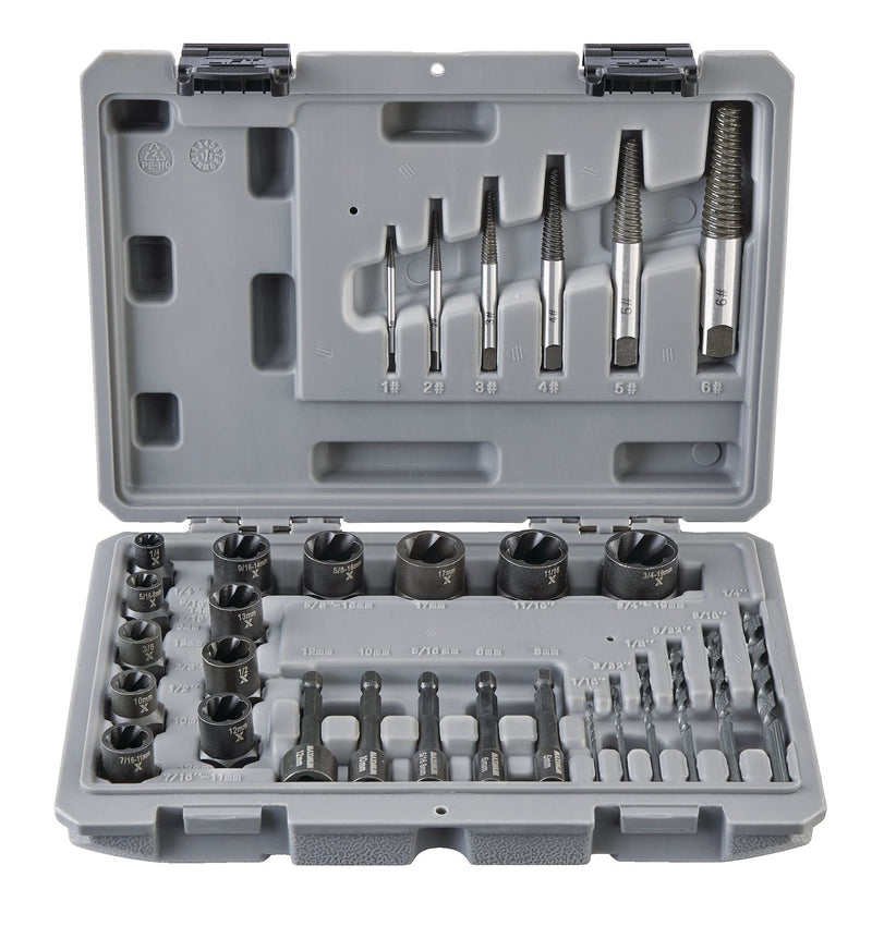 Bolt Remover Set, 30-pc, SAE/Metric C6N9