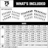 Professional Grade Bit Socket Set, 75-pc G7I0 - product image 6