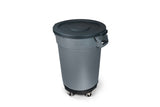 Universal Commercial Heavy-Duty Resin Garbage Can Dolly, Black H0B0 - product image 1