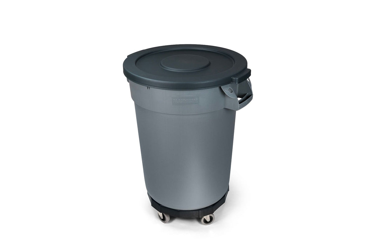 Universal Commercial Heavy-Duty Resin Garbage Can Dolly, Black H0B0 - product image 1