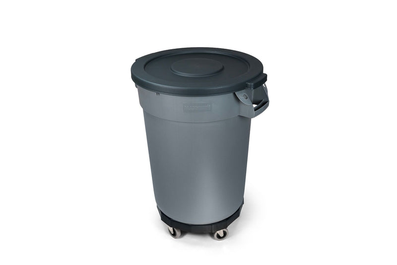 Universal Commercial Heavy-Duty Resin Garbage Can Dolly, Black H0B0