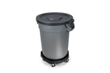 Universal Commercial Heavy-Duty Resin Garbage Can Dolly, Black H0B0 - product image 5