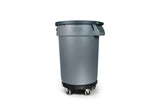 Universal Commercial Heavy-Duty Resin Garbage Can Dolly, Black H0B0 - product image 6
