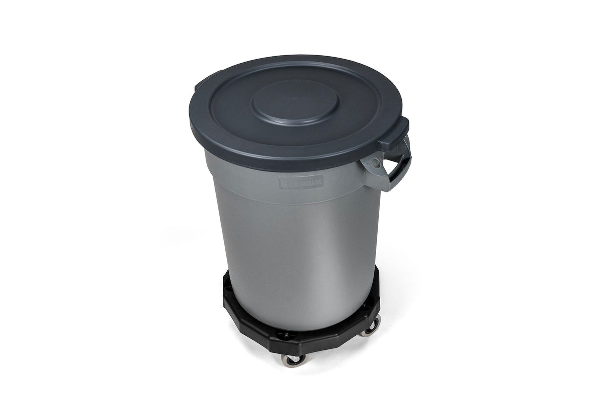 Universal Commercial Heavy-Duty Resin Garbage Can Dolly, Black H0B0 - product image 8