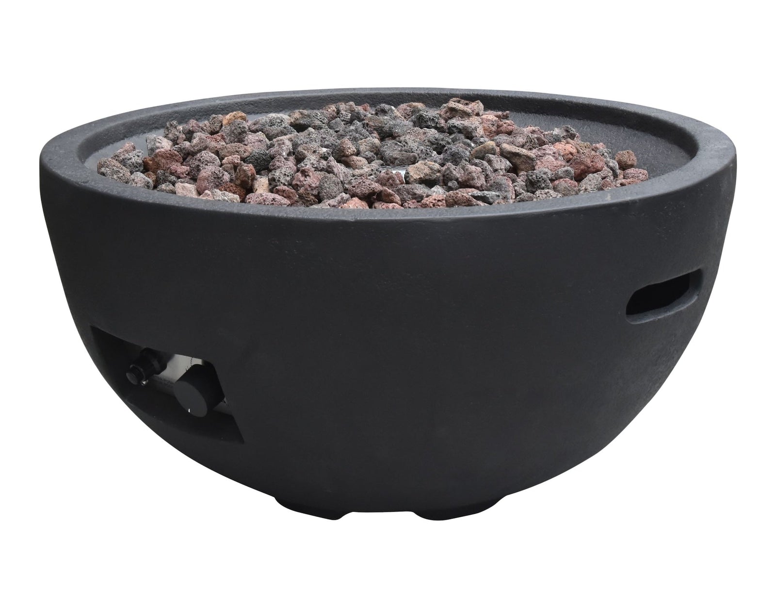 Jefferson Round Gas Fueled Outdoor Fire Bowl with PVC Cover, 40,000 BTUs, 13.7-in S2Q5 - product image 1