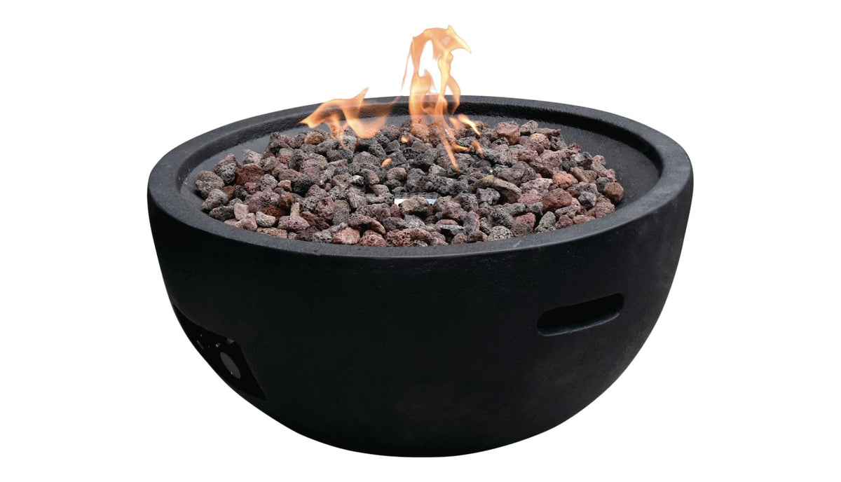 Jefferson Round Gas Fueled Outdoor Fire Bowl with PVC Cover, 40,000 BTUs, 13.7-in Z0S5 - product image 3