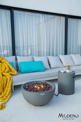 Nantucket Round Propane-Fueled Fire Bowl with Lava Rock & Canvas Cover, 40,000 BTUs, 14-in G9R2 - product image 4