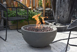 Nantucket Round Propane-Fueled Fire Bowl with Lava Rock & Canvas Cover, 40,000 BTUs, 14-in G9R2 - product image 8