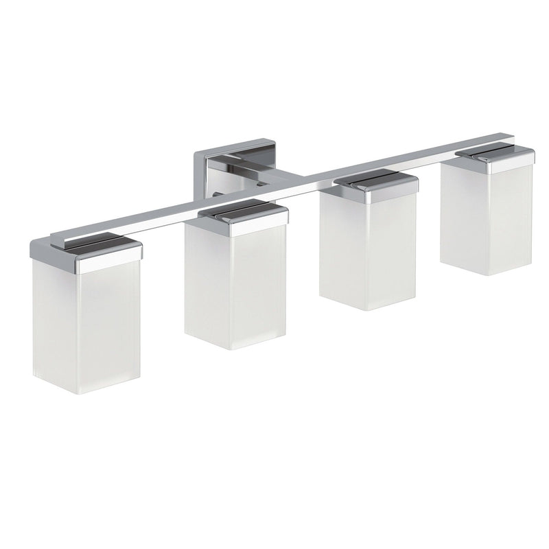 90-Degree Vanity Lighting Fixture, Chrome, 4-L N1C7