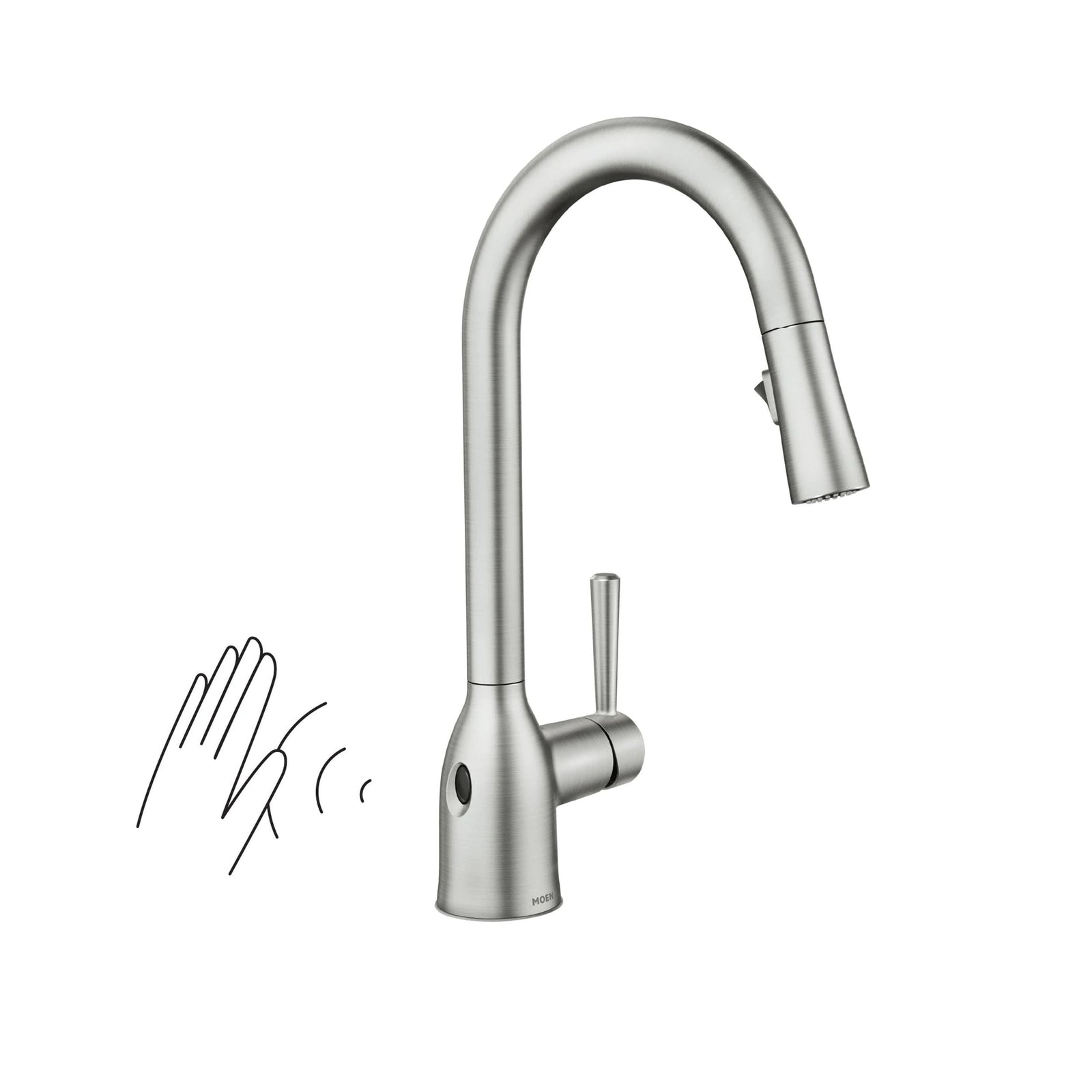 Adler Single Handle Kitchen Faucet with Motionsense, Spot Resist Stainless L0E0 - product image 5