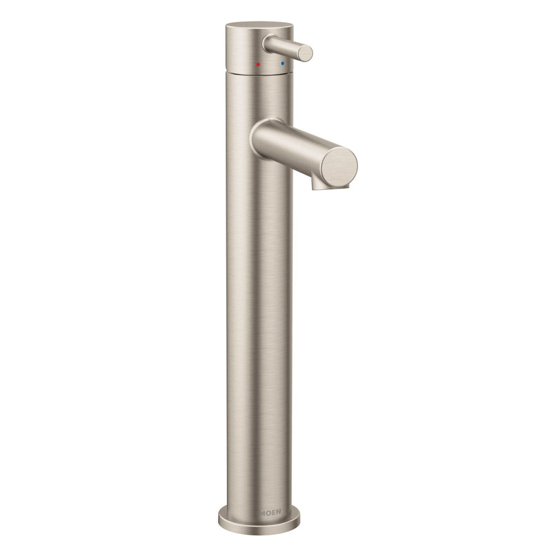 Align Single Handle High Arc Single Hole Bathroom Sink Faucet, WaterSense Certified, Brushed Nickel W5V3
