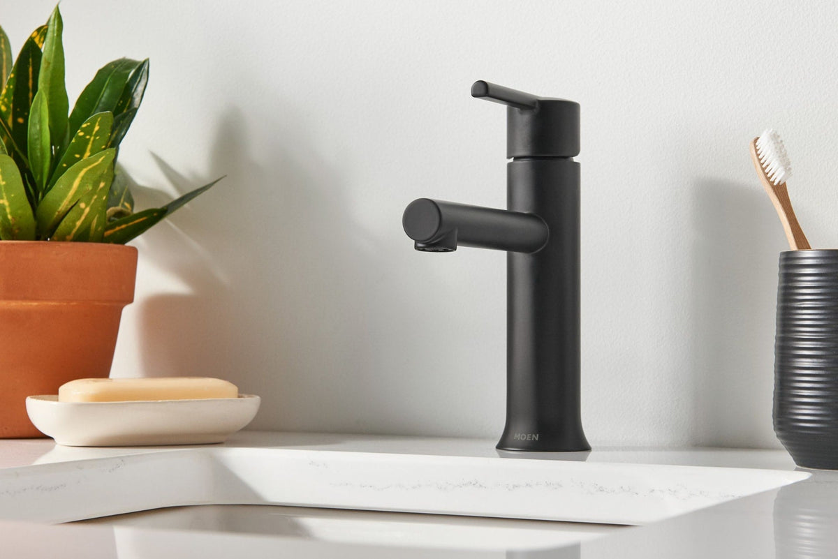 Arlys Single Handle Bathroom Faucet, Matte Black H0T7 - product image 3