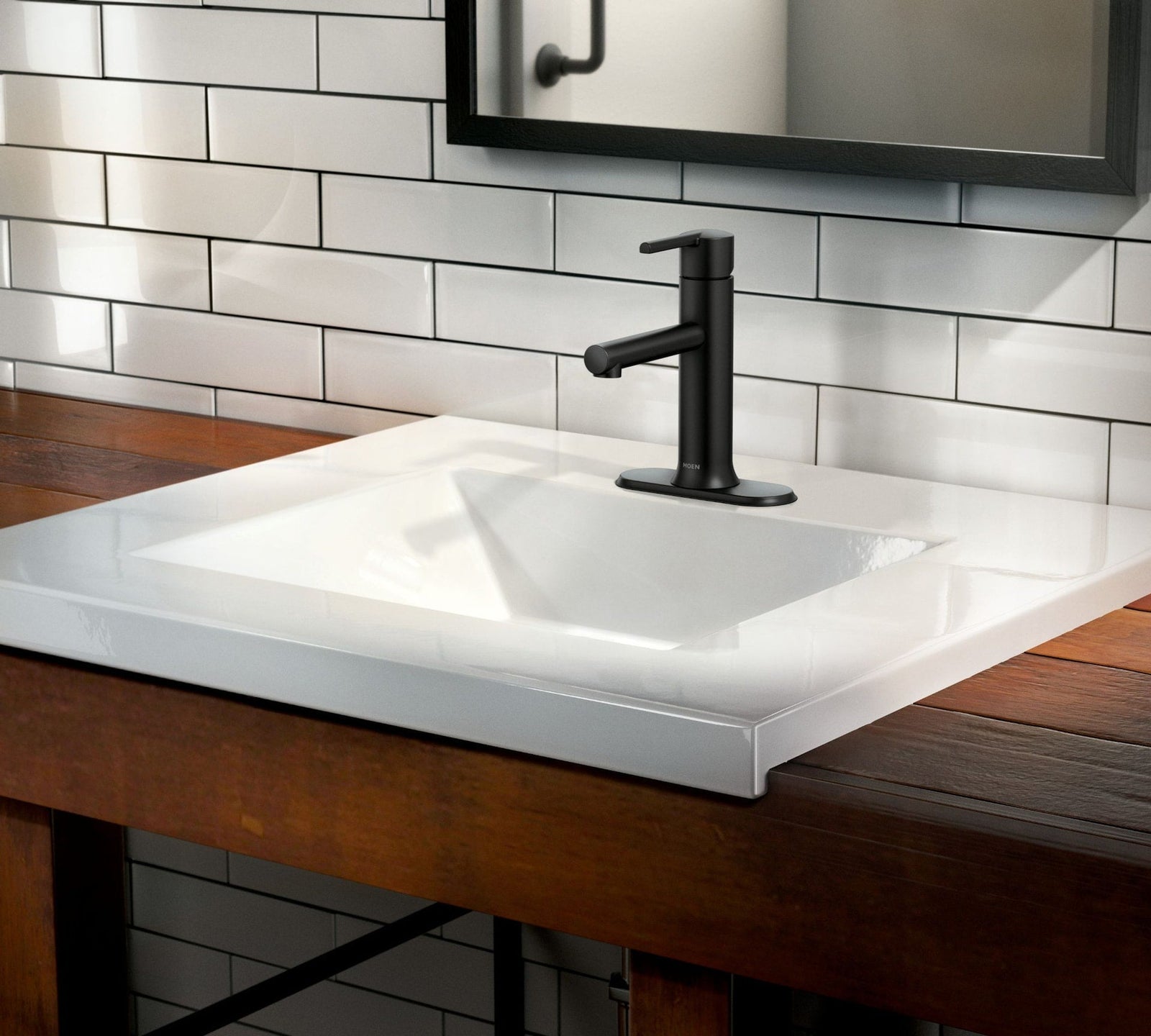 Arlys Single Handle Bathroom Faucet, Matte Black N1D5 - product image 6