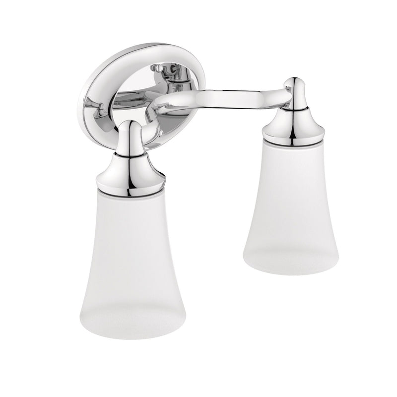 EVA Dual Vanity Lighting Fixture, Chrome Y7H3