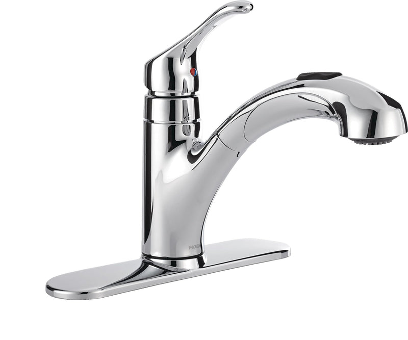 Renzo Single-Handle Pull-Out Kitchen Faucet, Chrome O2C5