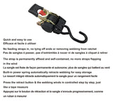 1,500-lb Retractable Transom Tie Down Strap, 1-in x 6-ft (2.54 cm x 1.8 m), 2-pk Y8T2 - product image 4