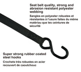 1,500-lb Retractable Transom Tie Down Strap, 1-in x 6-ft (2.54 cm x 1.8 m), 2-pk Y8T2 - product image 5
