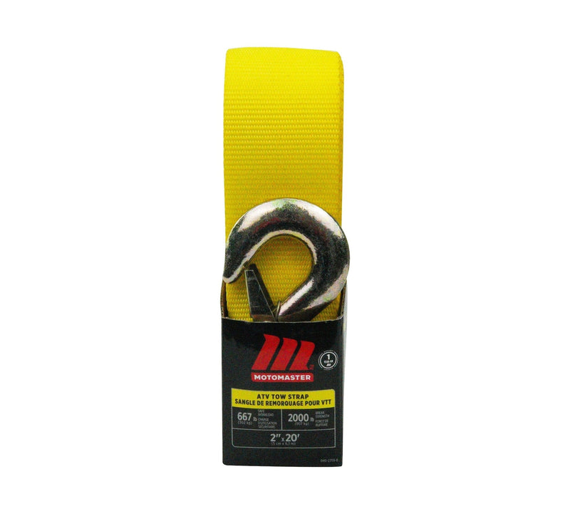 2,000-lb ATV Tow Strap with Hook, 2-in x 20-ft Z0L6
