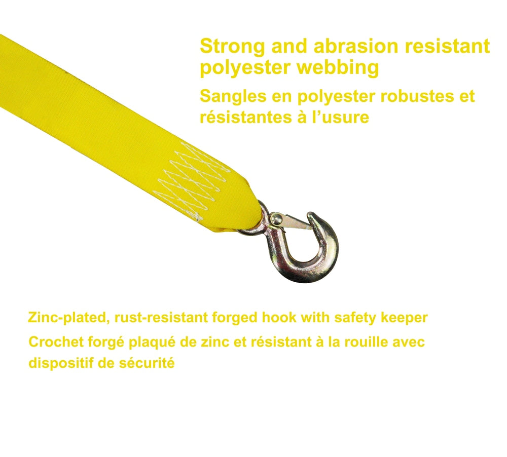 2,000-lb ATV Tow Strap with Hook, 2-in x 20-ft Z0L6 - product image 4