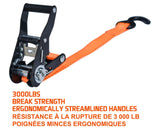 3,000-lb Heavy Duty Ratchet Tie Down Strap, Non-Padded, 1-in x 14-ft M4L0 - product image 5