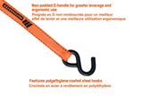 3,000-lb Heavy Duty Ratchet Tie Down Strap, Non-Padded, 1-in x 14-ft M4L0 - product image 6