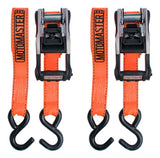 3,000-lb Heavy-Duty Ratchet Tie Down Straps, with Power Grip Padded Handles, 1.25-in x 10-ft, 2-pk Y7D6 - product image 3