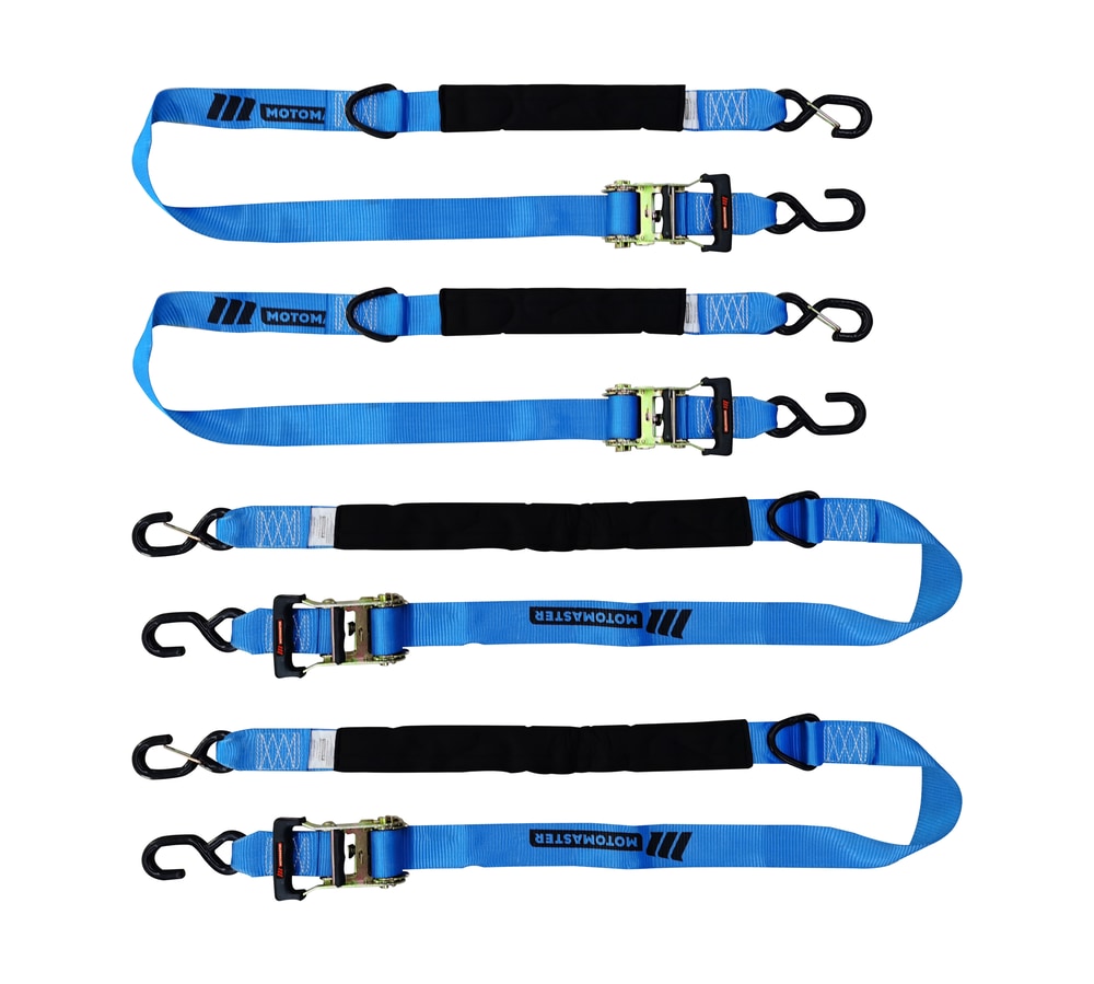 3,600-lb Heavy Duty Ratchet Tie Down Strap, Assorted Sizes, 4-pk L4R5 - product image 2