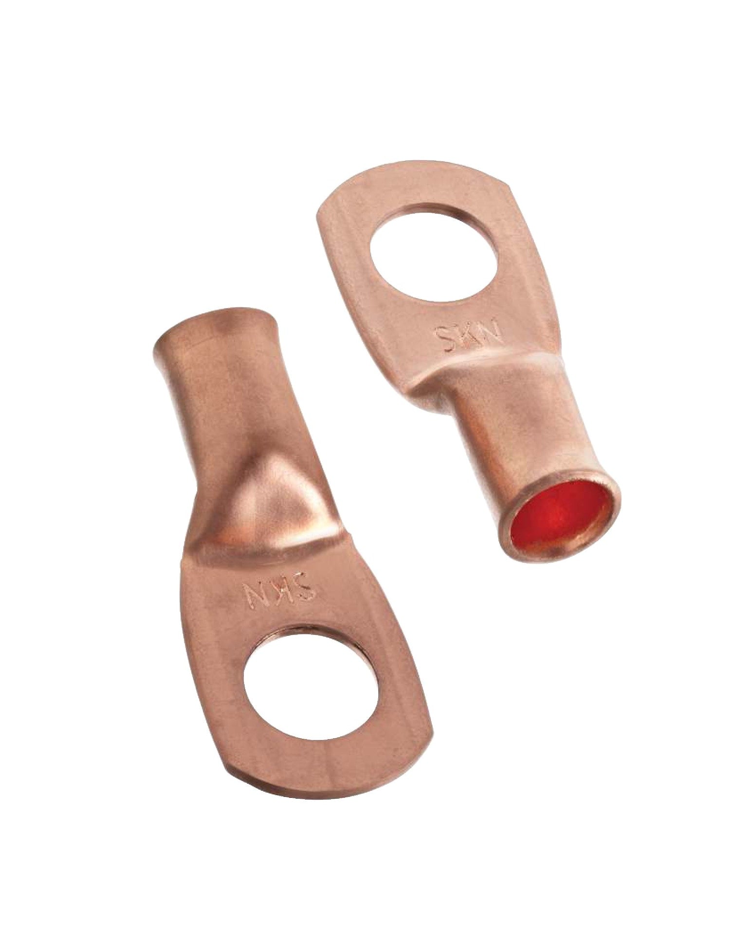 Copper Battery Cable Ends/Terminal Lugs/Ring Terminals, 4-Gauge, 3/8-in Stud Q5B4 - product image 1