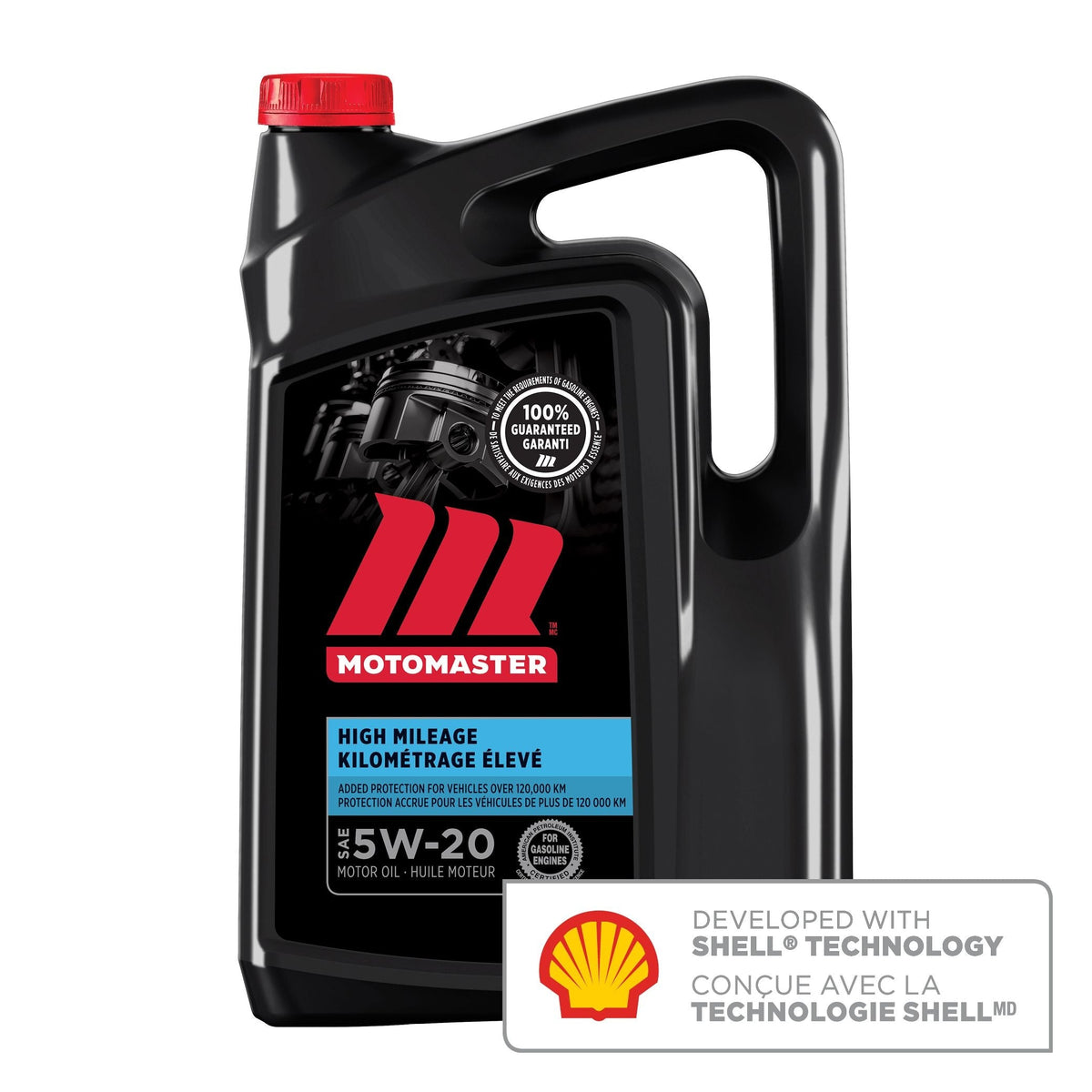 High Mileage 5W20 Conventional Engine/Motor Oil, 5-L Z8E9 - product image 1