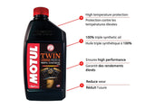 Twin Synthetic Motorcycle Motor Oil 20W50, 946-mL T5K1 - product image 2