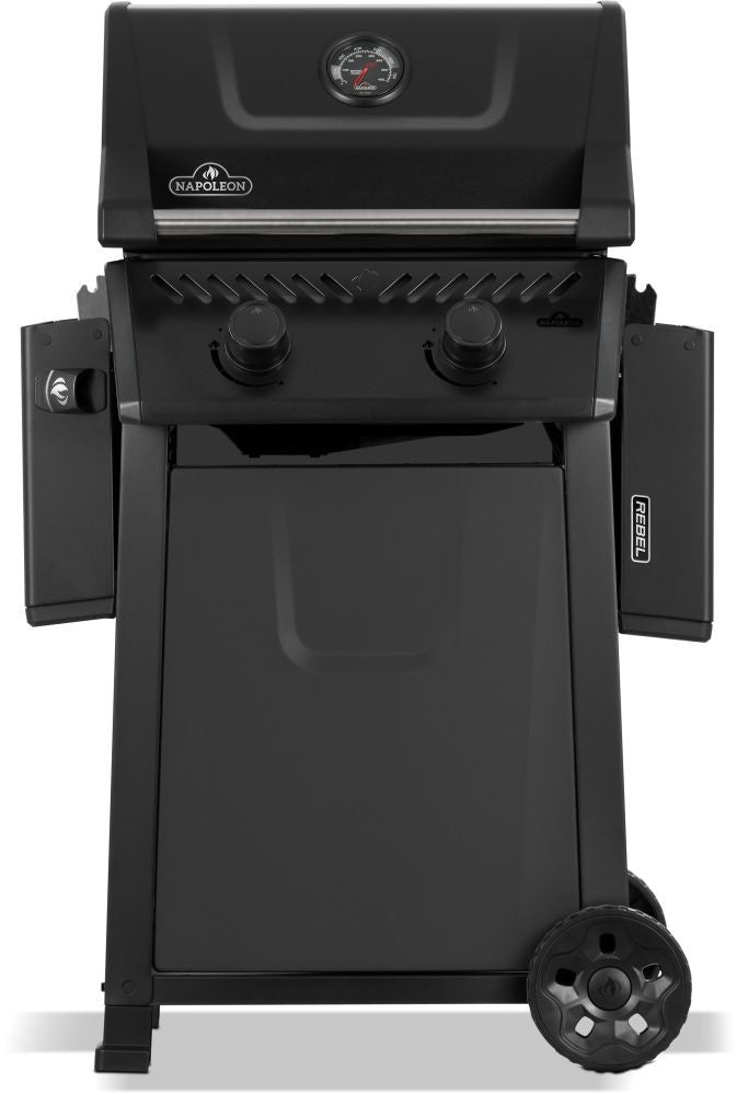 Rebel 365 2-Burner LP Gas BBQ, Matte Black E5F2 - product image 4