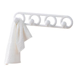Heavy Duty Plastic 4-Hook Hook, White, 19.7-in W0J4 - product image 1