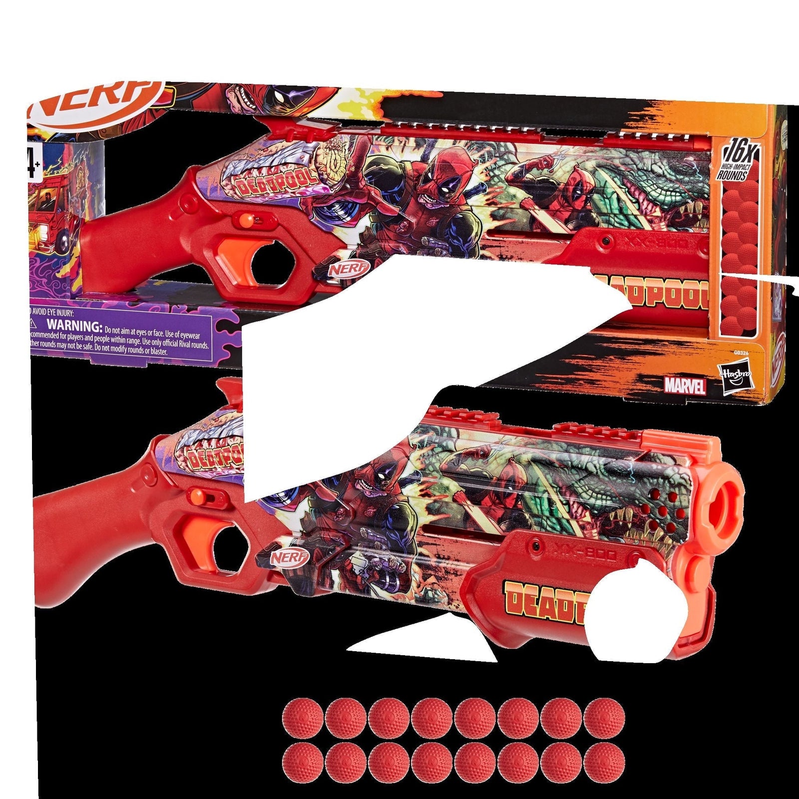 Inked Deadpool Pump Action Dart Blaster for Ages 14+ B6M1 - product image 4