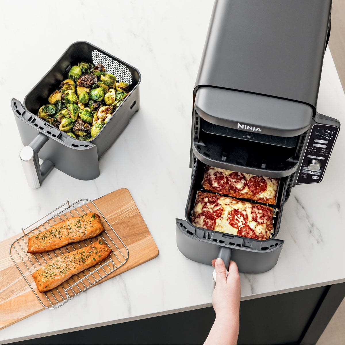 DoubleStack XL Multi-Rack Air Fryer with 2 Baskets & 6 Functions, 10-qt X6E6 - product image 7